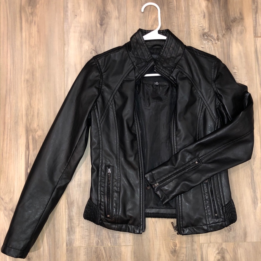 Black Vegan Leather Jacket
